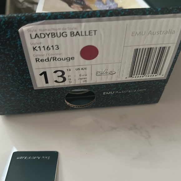 Emu Australia ladybug shoes - size 13 new in box - Picture 5 of 5